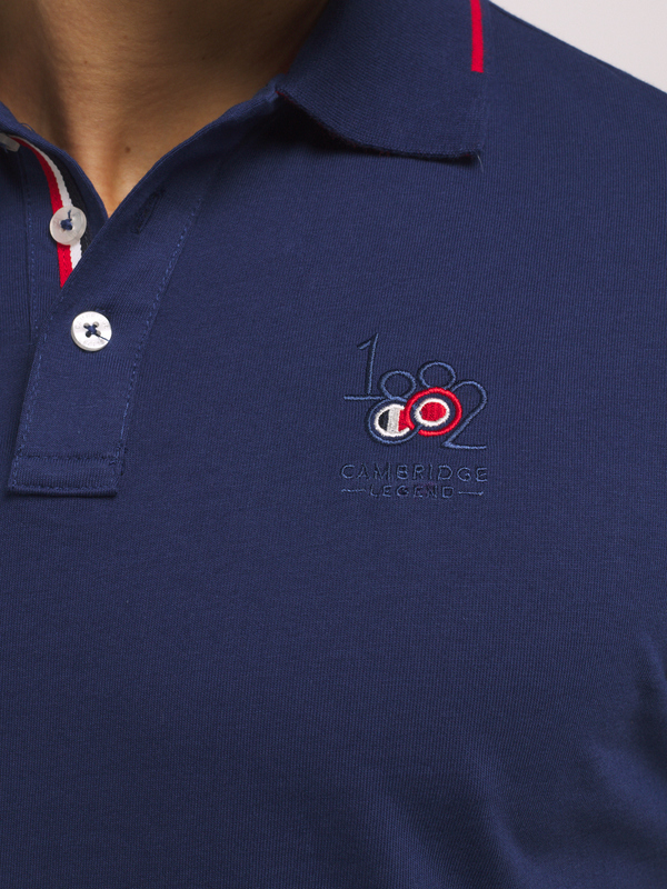 CAMBRIDGE LEGEND Polo En Jersey 100% Coton Bleu Photo principale