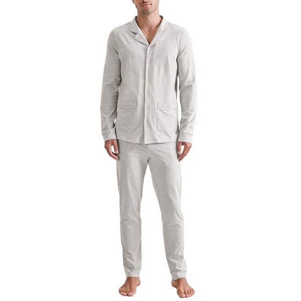 SEIDENSTICKER Pyjama Long Boutonné En Coton X-mas Gris