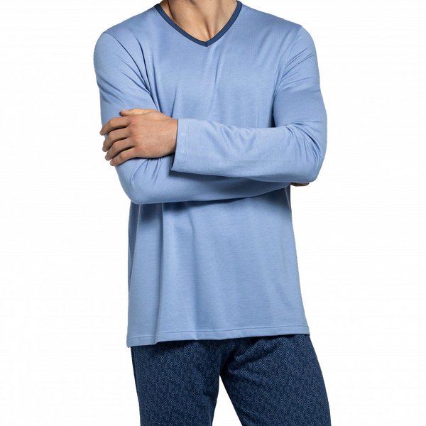 IMPETUS Pyjama Long Molletonn Bodiguel Bleu Photo principale