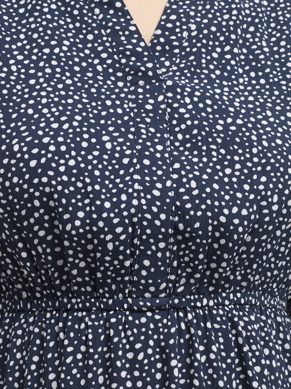 PETROL INDUSTRIES Robe Imprime Pois Fantaisie Bleu marine Photo principale
