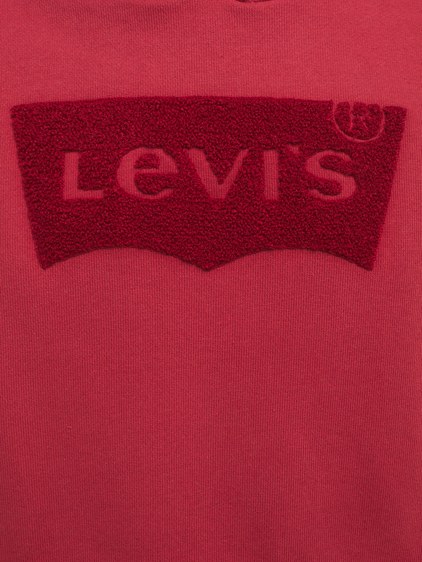LEVI'S Sweat-shirt Logo Ton Sur Ton En Bouclette Brique Photo principale