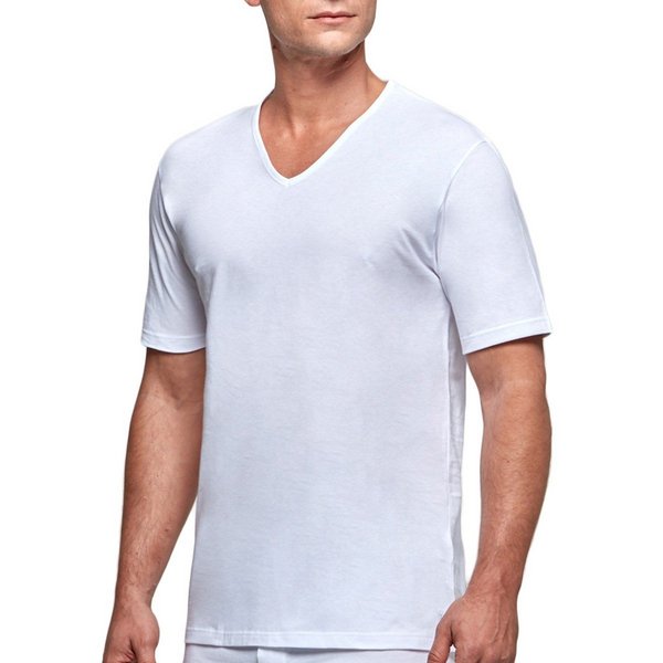 IMPETUS T-shirt Underwear Col V En Coton Essentials Blanc