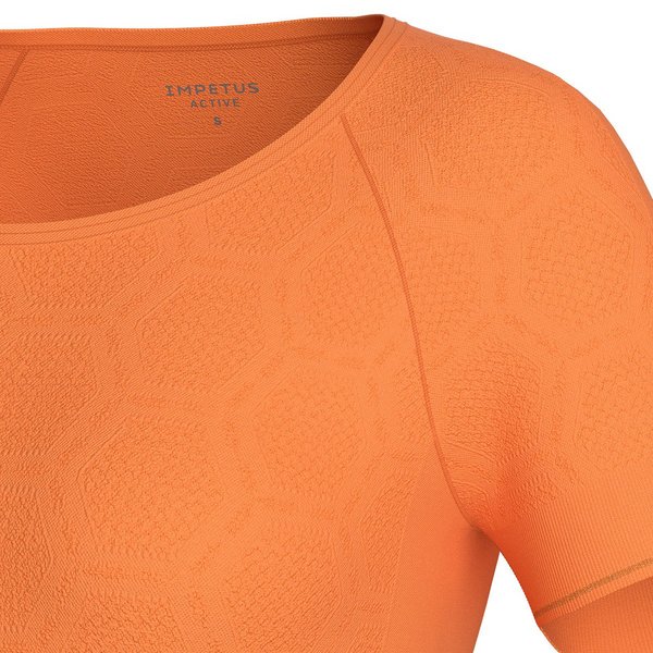 IMPETUS T-shirt Seconde Peau Sans Coutures Active Orange Photo principale