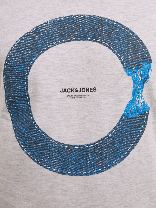JACK AND JONES Tee-shirt Imprim Blanc cass Photo principale