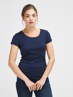 C EST BEAU LA VIE Tee-shirt Coton/modal Bleu marine