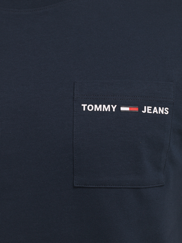 TOMMY JEANS Tee-shirt Logo Poche Poitrine Bleu marine Photo principale