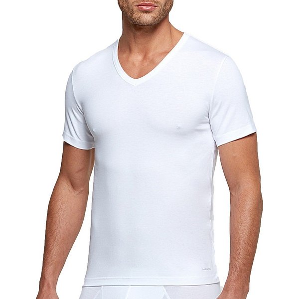 IMPETUS T-shirt Col V Tricot De Peau Innovation Régulateur De Température Blanc