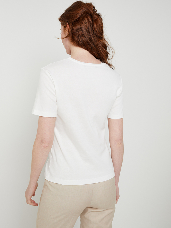 CHRISTINE LAURE Tee-shirt Motif Plac Blanc Photo principale