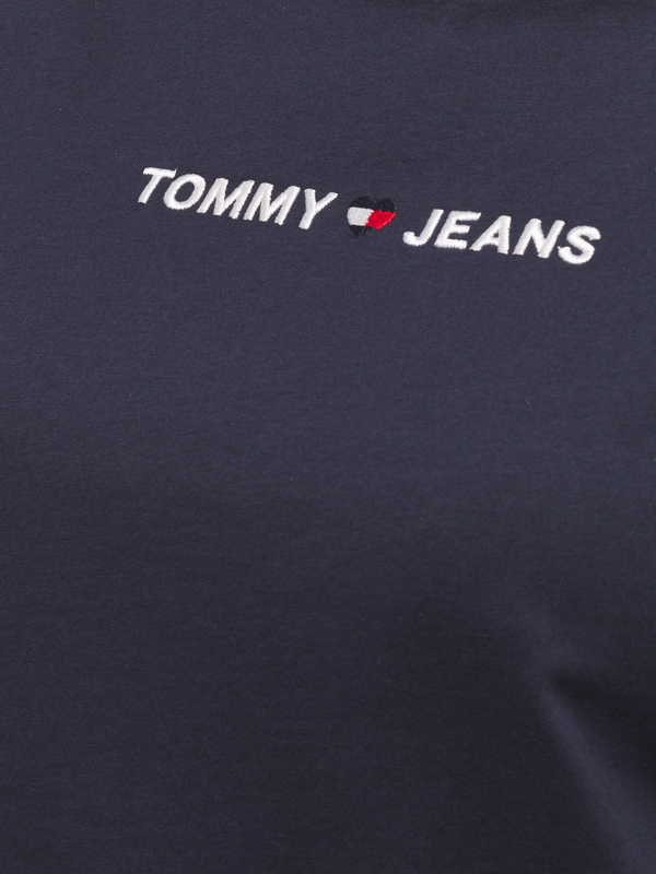 TOMMY JEANS Tee-shirt Cropped Logo Brod Bleu marine Photo principale