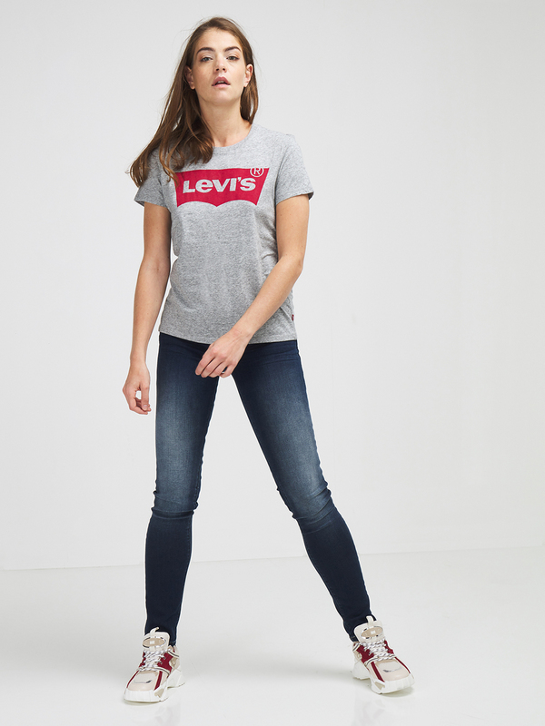 LEVI'S Tee-shirt Pur Coton Gris Photo principale