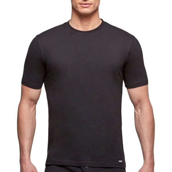 IMPETUS T-shirt Pur Coton Col Rond Essentials Noir