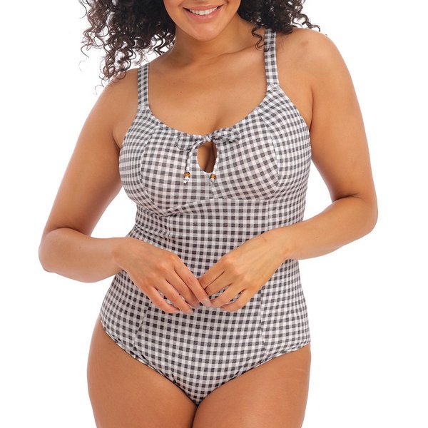 ELOMI Maillot 1 Pice Grande Taille Sans Armatures Checkmate Grey marl 1021711