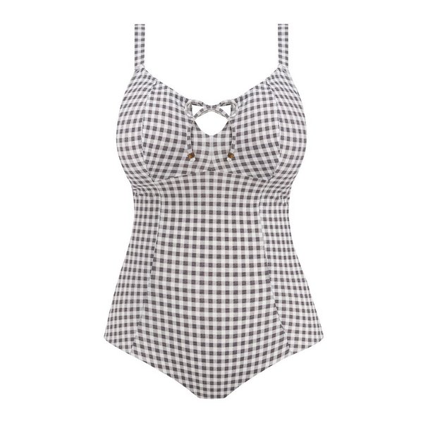 ELOMI Maillot 1 Pice Grande Taille Sans Armatures Checkmate Grey marl Photo principale