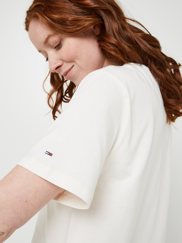 TOMMY JEANS Tee-shirt Broderie Place Blanc cass Photo principale