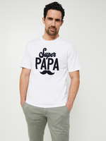 JACK AND JONES Tee-shirt Message Fte Des Pres, Col Rond Blanc