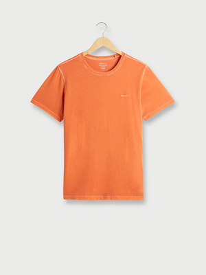 GANT Tee-shirt Blanchi Dtail Petit Logo Brod Orange