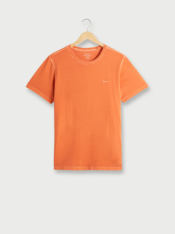 GANT Tee-shirt Blanchi Détail Petit Logo Brodé Orange
