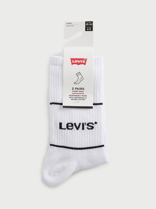LEVI'S® 2 Paires Chaussettes Sport Blanc