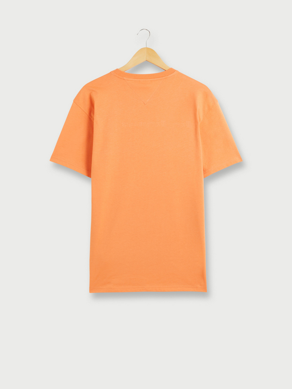 TOMMY JEANS Tee-shirt Logo Coton Bio Orange Photo principale