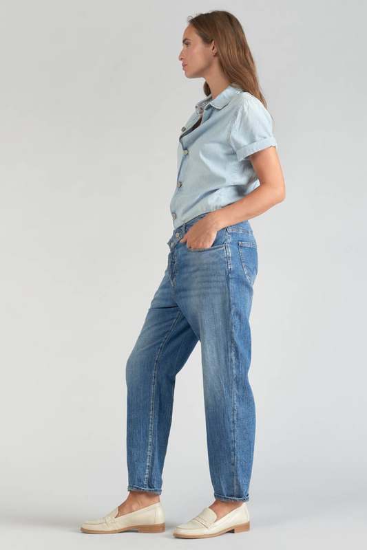 LE TEMPS DES CERISES Combinaison Loose, Large En Jeans Cozette BLEU Photo principale