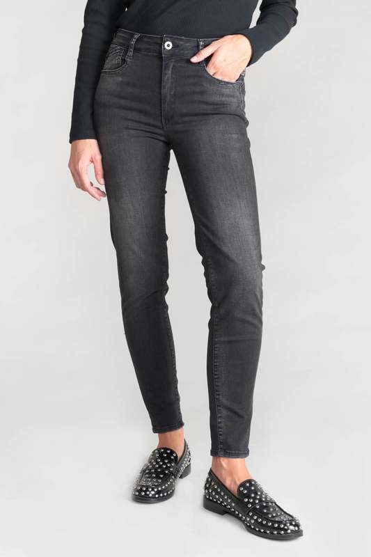 LE TEMPS DES CERISES Jeans Push-up Slim Taille Haute Pulp, 7/8ème BLACK / BLACK