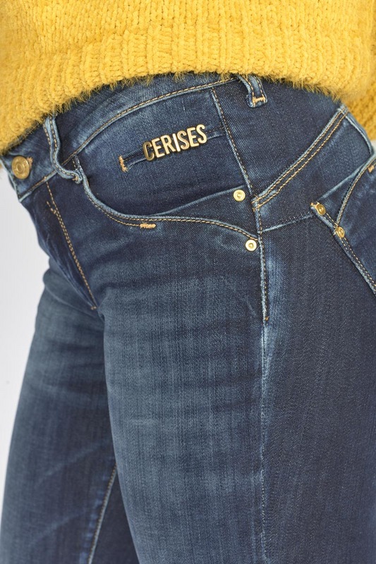 LE TEMPS DES CERISES Jeans Push-up Slim Pulp, Longueur 34 BLUE