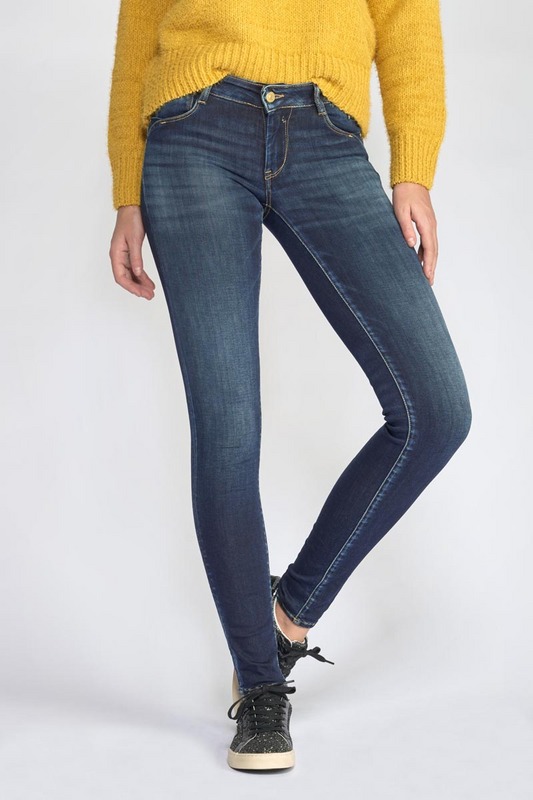 LE TEMPS DES CERISES Jeans Push-up Slim Pulp, Longueur 34 BLUE Photo principale