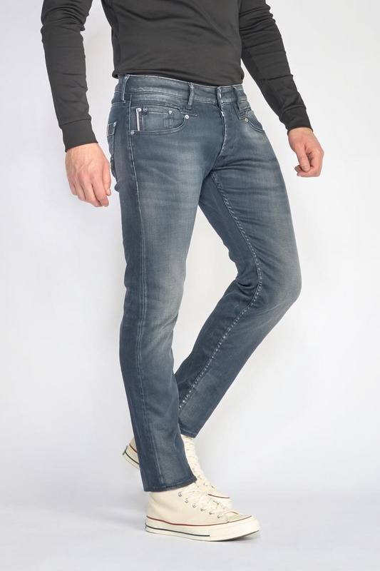 LE TEMPS DES CERISES Jeans Ajust Stretch 700/11, Longueur 34 BLUE / GREY Photo principale