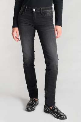 IKKS Jeans Push-up Regular, Droit Pulp, Longueur 34 BLACK / BLACK