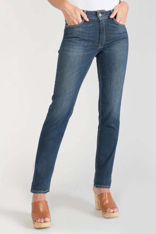 LE TEMPS DES CERISES Jeans Push-up Regular, Droit Taille Haute Pulp, Longueur 34 BLUE