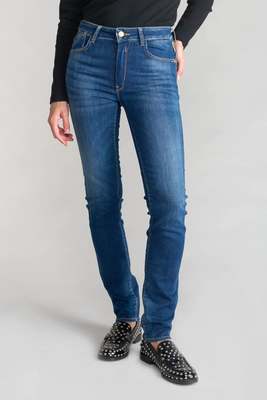 GUESS Jeans Push-up Regular, Droit Taille Haute Pulp, Longueur 34 BLUE