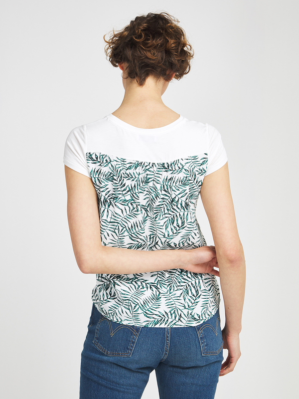 LE TEMPS DES CERISES Tee-shirt Bimatire Avec Logo Blanc Photo principale