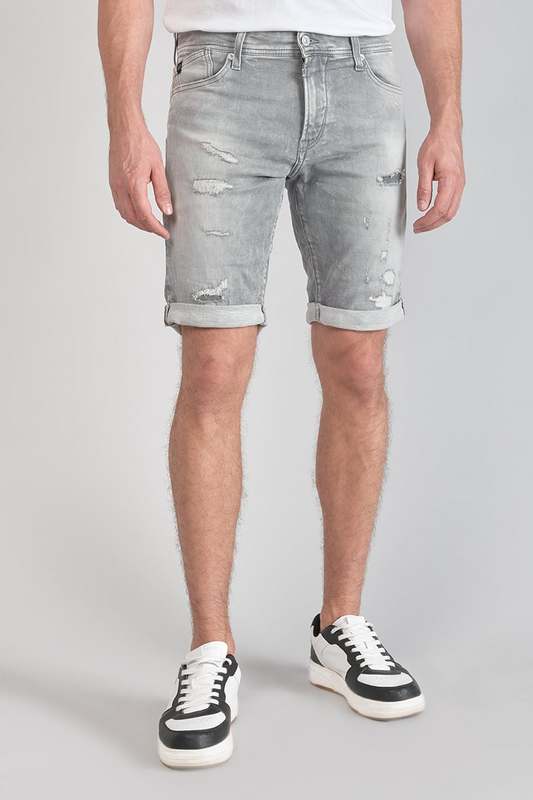 LE TEMPS DES CERISES Bermuda Short En Jeans Jogg GRIS 1023804