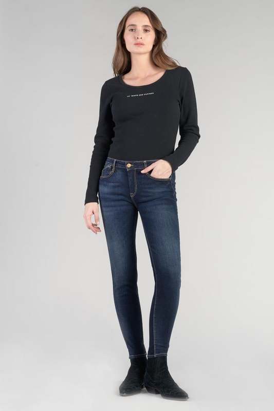 LE TEMPS DES CERISES Jeans Skinny Power, 7/8me BLEU 1023826