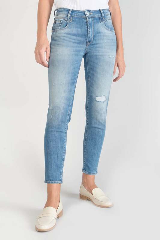 LE TEMPS DES CERISES Jeans Push-up Slim Taille Haute Pulp, 7/8me BLEU 1023827