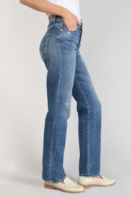 LE TEMPS DES CERISES Jeans  400/19 Mom Taille Haute, Longueur 34 BLEU Photo principale