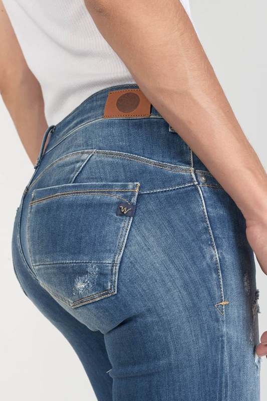 LE TEMPS DES CERISES Jeans Push-up Slim Pulp, 7/8me BLEU Photo principale