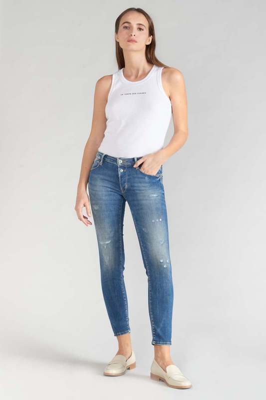 LE TEMPS DES CERISES Jeans Push-up Slim Pulp, 7/8me BLEU 1023836