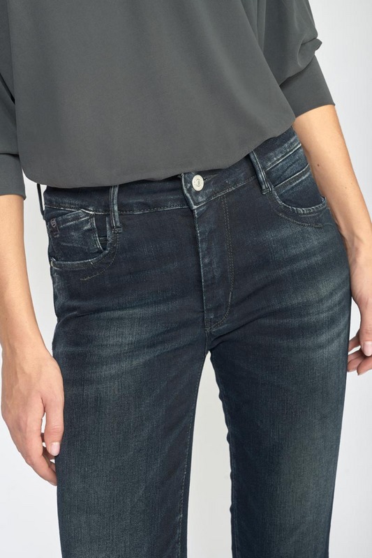LE TEMPS DES CERISES Jeans Push-up Slim Taille Haute Pulp, 7/8me BLUE / BLACK Photo principale