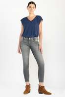 LE TEMPS DES CERISES Jeans Skinny Power, 7/8me GRIS