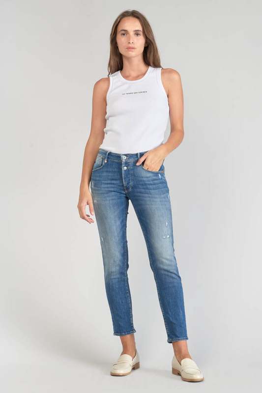 LE TEMPS DES CERISES Jeans Push-up Slim Taille Haute Pulp, 7/8me BLEU 1023858