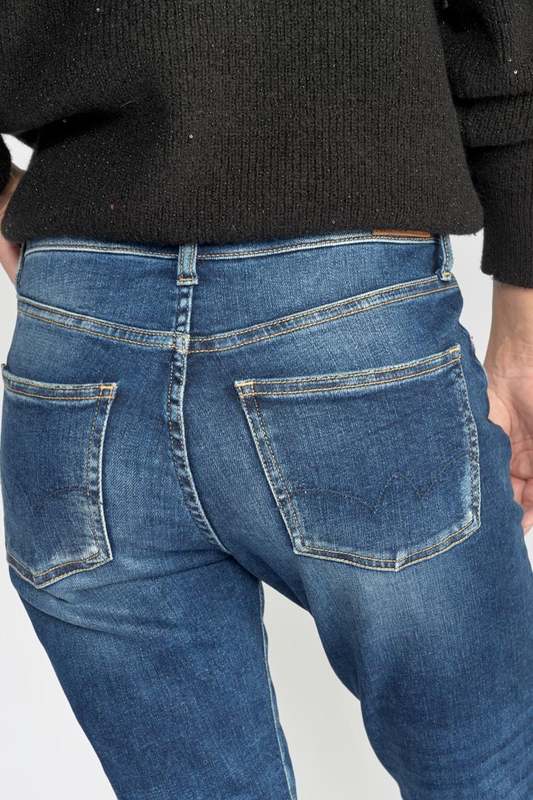 LE TEMPS DES CERISES Jeans Regular, Droit 400/17 Mom Taille Haute 7/8me BLEU Photo principale