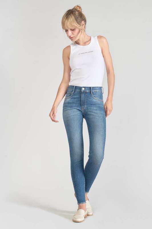 LE TEMPS DES CERISES Jeans Skinny Taille Haute Power, 7/8me BLEU 1023877