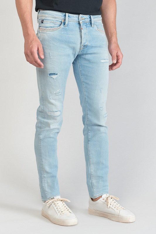 LE TEMPS DES CERISES Jeans Ajusté Stretch 700/11, Longueur 34 BLUE
