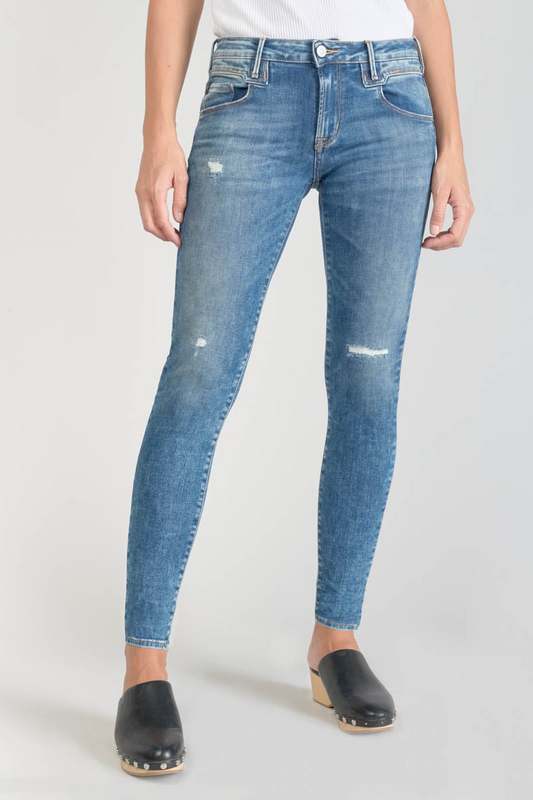 LE TEMPS DES CERISES Jeans Skinny Power, 7/8me BLEU 1023880