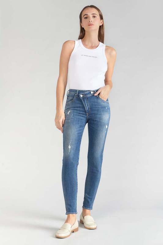 LE TEMPS DES CERISES Jeans Skinny Taille Haute Power, 7/8me BLEU 1023882