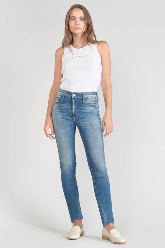 LE TEMPS DES CERISES Jeans Push-up Slim Taille Haute Pulp, 7/8me BLEU 1023885