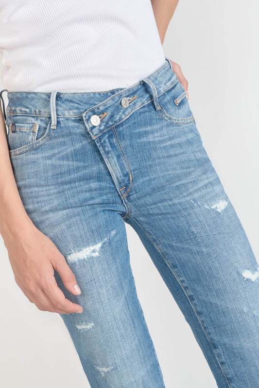 LE TEMPS DES CERISES Jeans Push-up Regular, Droit Taille Haute Pulp, 7/8me BLEU 1023895