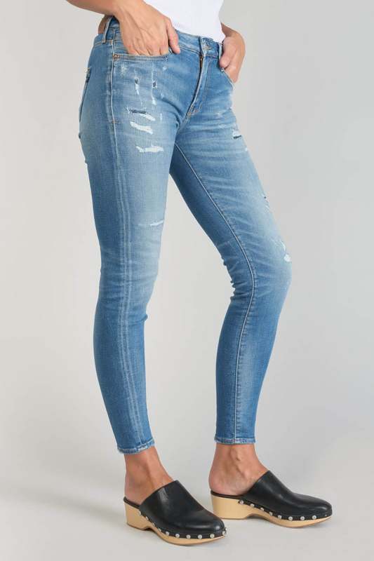 LE TEMPS DES CERISES Jeans Skinny Power, 7/8me BLEU 1023912