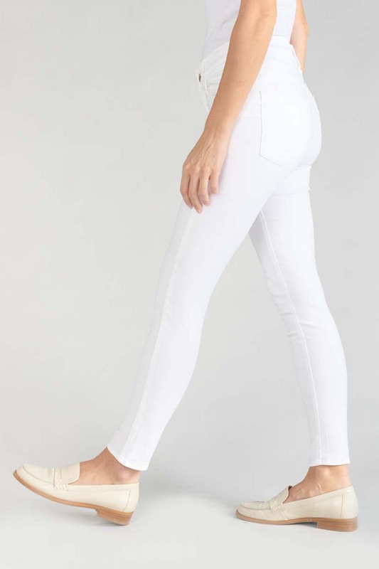LE TEMPS DES CERISES Jeans Push-up Slim Taille Haute Pulp, 7/8me WHITE Photo principale
